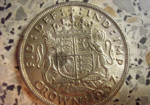 Британска монета - great britain half crown 1937 georgivs vi