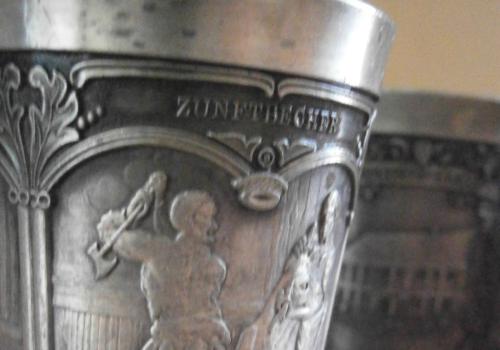 Уникални чаши zinn becker stuttgart - 95% pewter cup germany bavaria