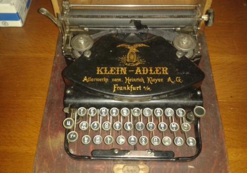 Пишеща машина klein adler 1912 г