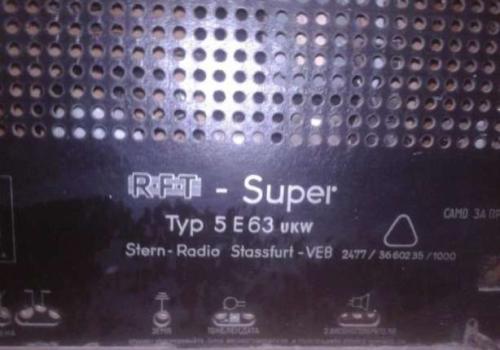 Старо лампово радио rft-super 5e63 ukw